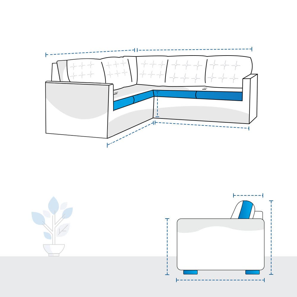 Outdoor l shape couch cover 5 seater image 1