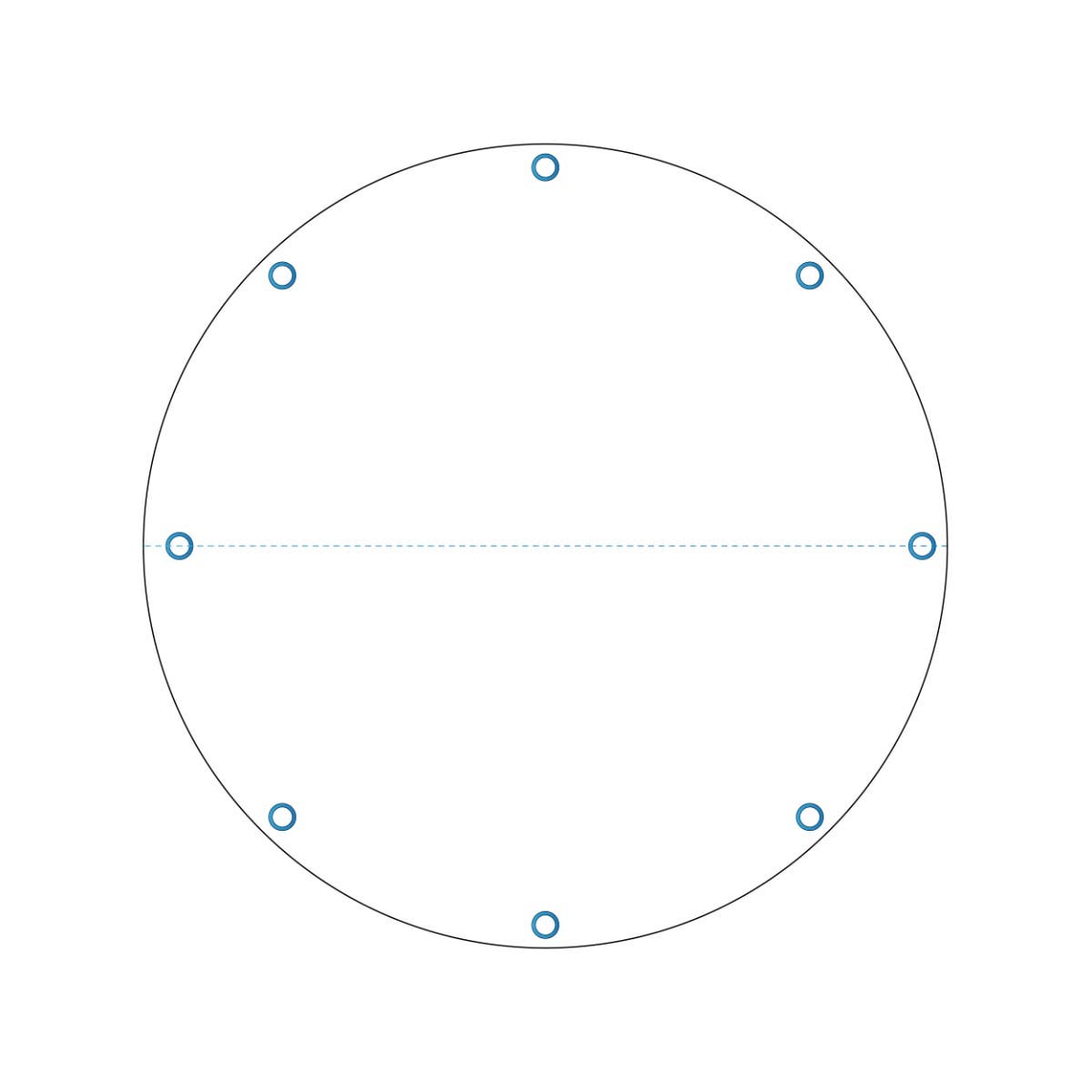 Custom Heavy Duty Vinyl Tarp -Round image 1
