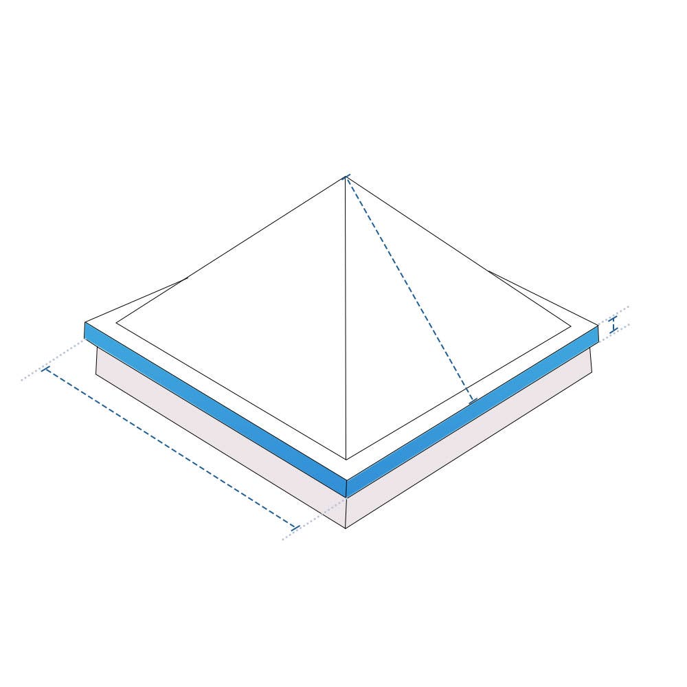 Custom Skylight Covers - Pyramid image 1
