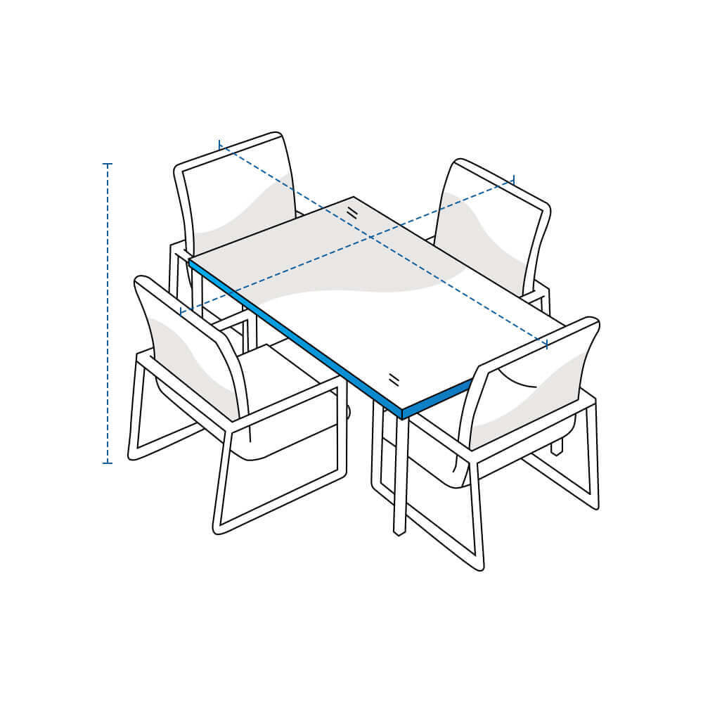 Rectangular Dining Table Custom Covers image 1