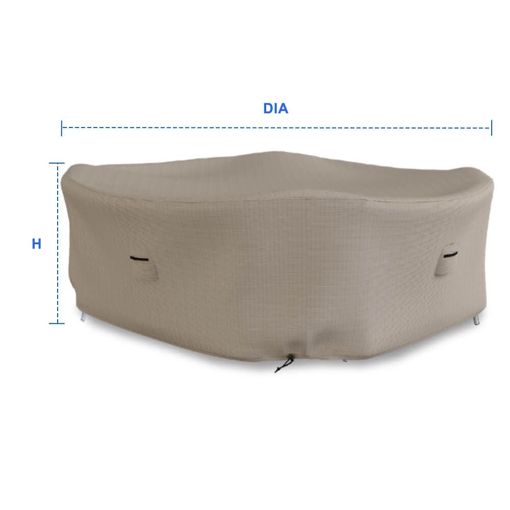 Standard Size Round Table Chair Set Covers image 2