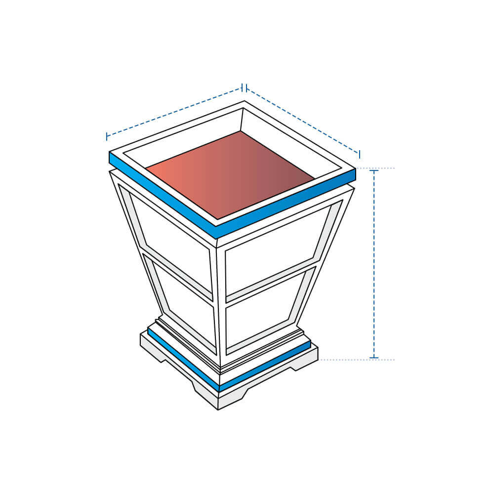 Tapered Square Fire Column Custom Covers image 1