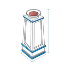 Pedestal Fire Column Custom Covers image 1