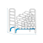 Compact Firewood Rack Custom Covers image 1