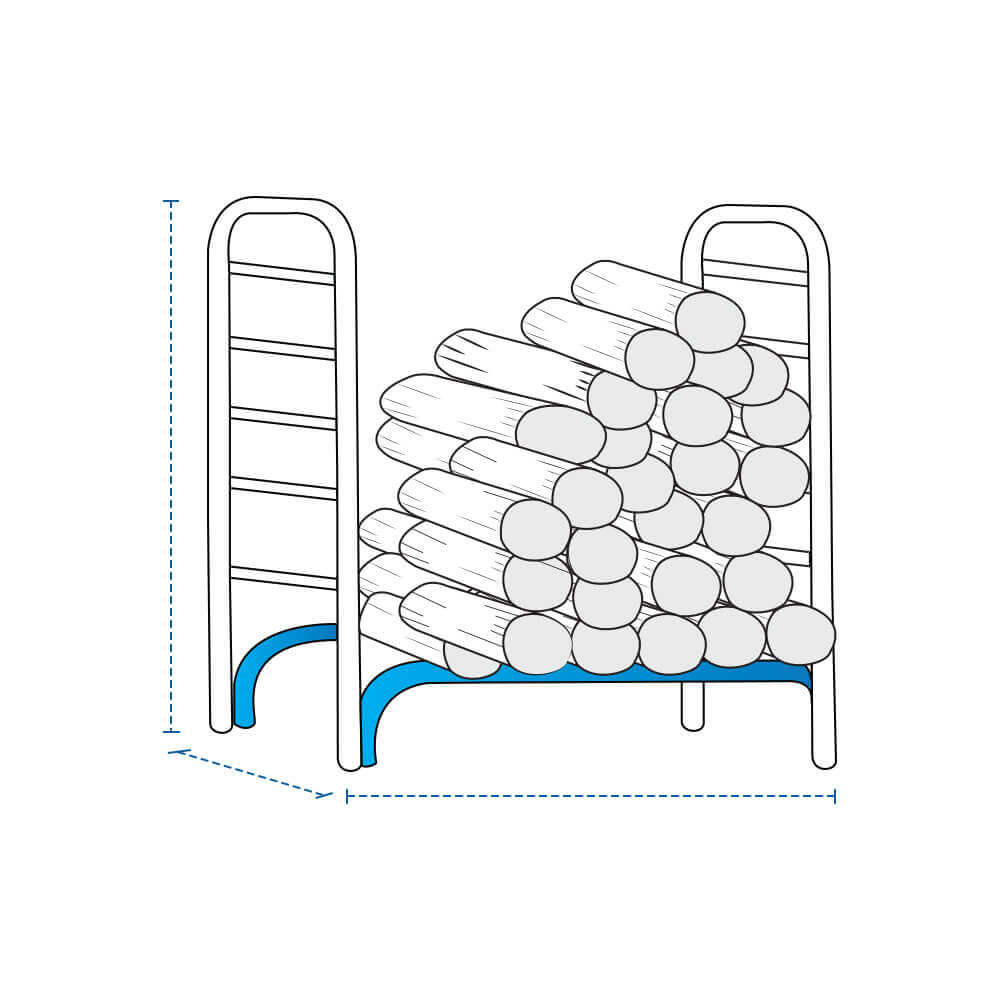 Compact Firewood Rack Custom Covers image 1