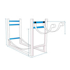 Firewood Rack with Kindling Holder Cover image 1