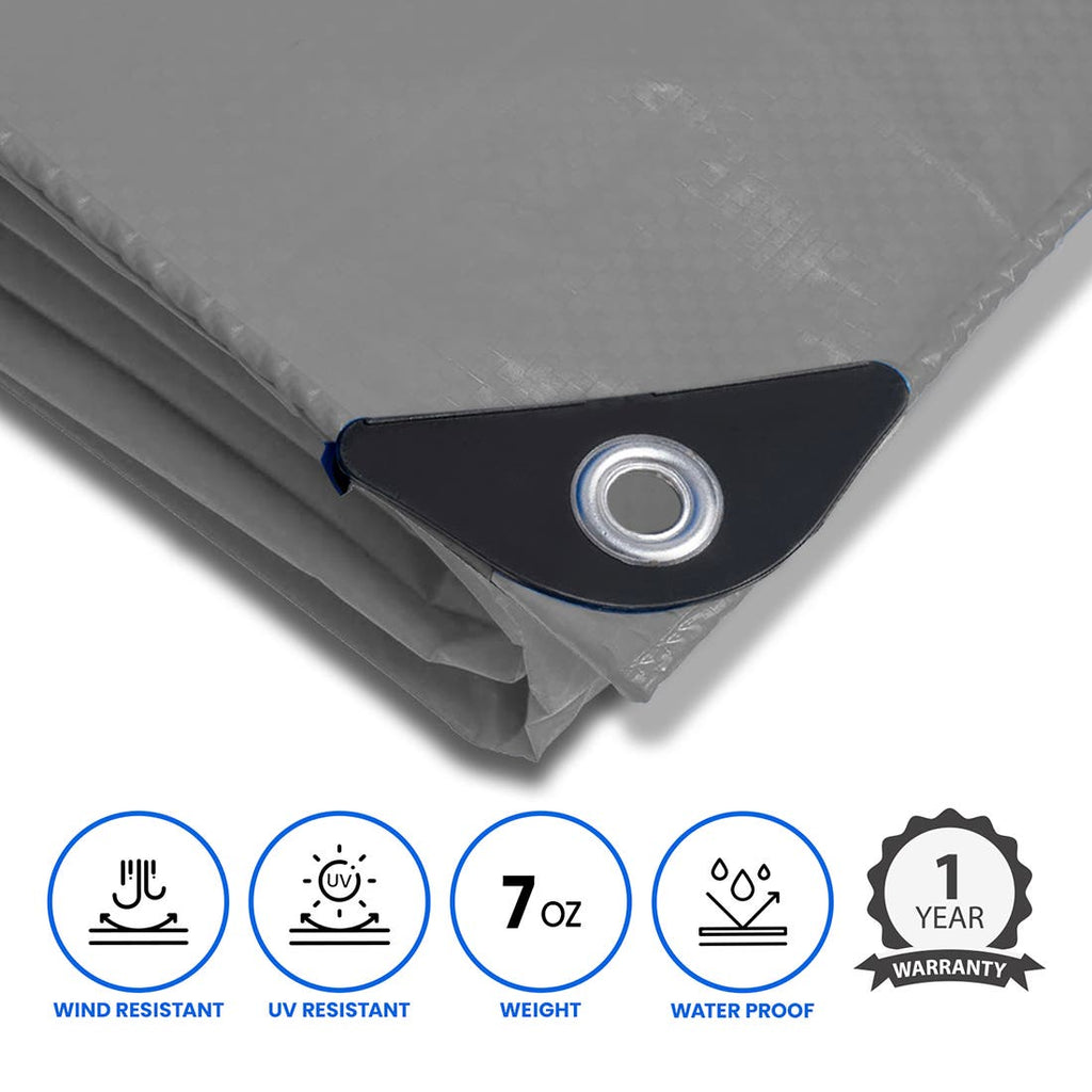 Heavy Duty Poly Tarps, Size: 12' x 16' image 3