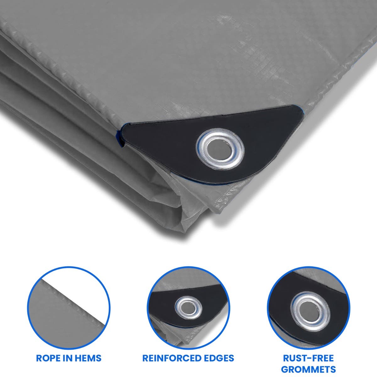 Heavy Duty Poly Tarps, Size: 12' x 16' image 4