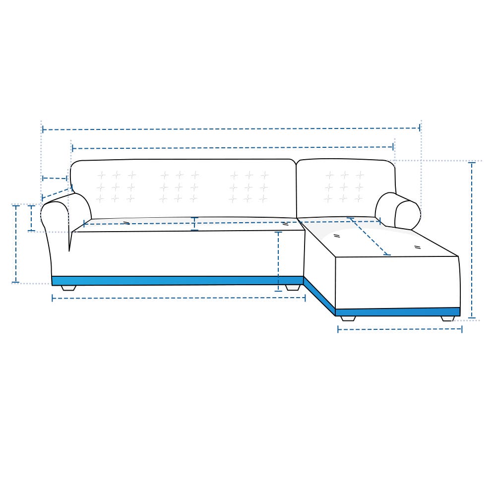 Custom L Shape Sofa Slipcover image 1