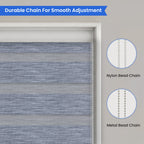 Light-Filtering Zebra Blinds image 5