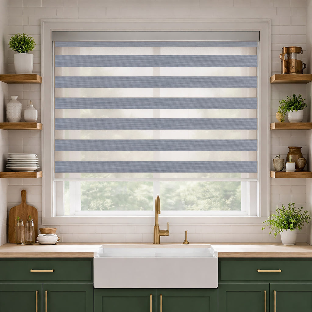 Light-Filtering Zebra Blinds image 1