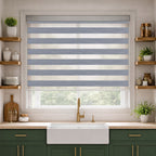 Light-Filtering Zebra Blinds image 1