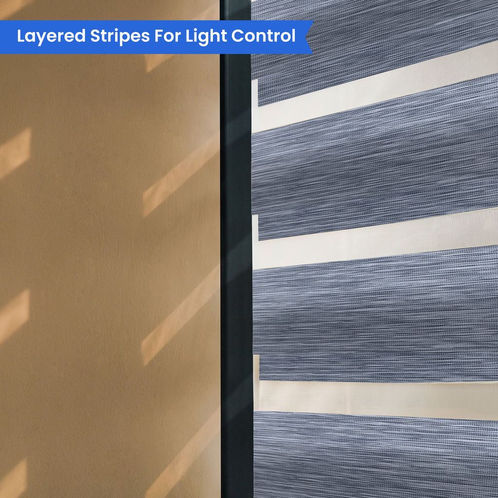 Light-Filtering Zebra Blinds image 3