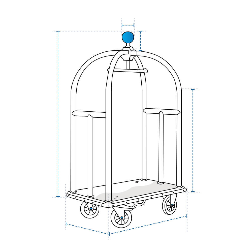 Hotel Luggage Cart Custom Covers image 1