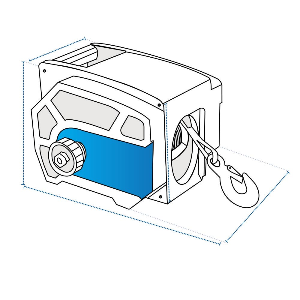 Custom Master Lock Portable Electric Winch Cover image 1