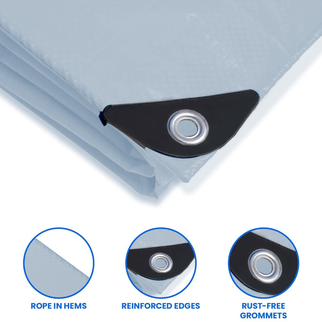 Medium Duty Poly Tarps, Size: 10' x 20' image 4