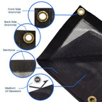 High Strength Mesh Tarp, 6oz, Size: 50' x 60' image 2
