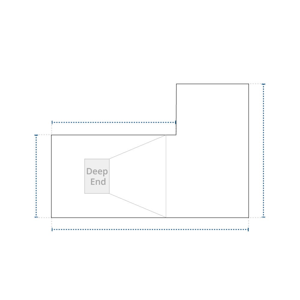 Leaf Net Pool Cover - L Shape image 1