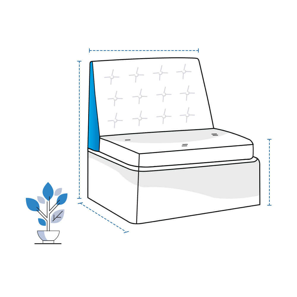 Modular Club Tuxedo Chair Custom Covers image 1