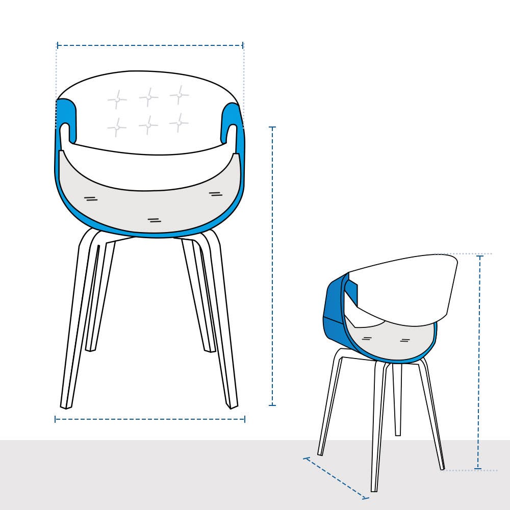 Modular Club Modern Accent Chair Custom Covers image 1