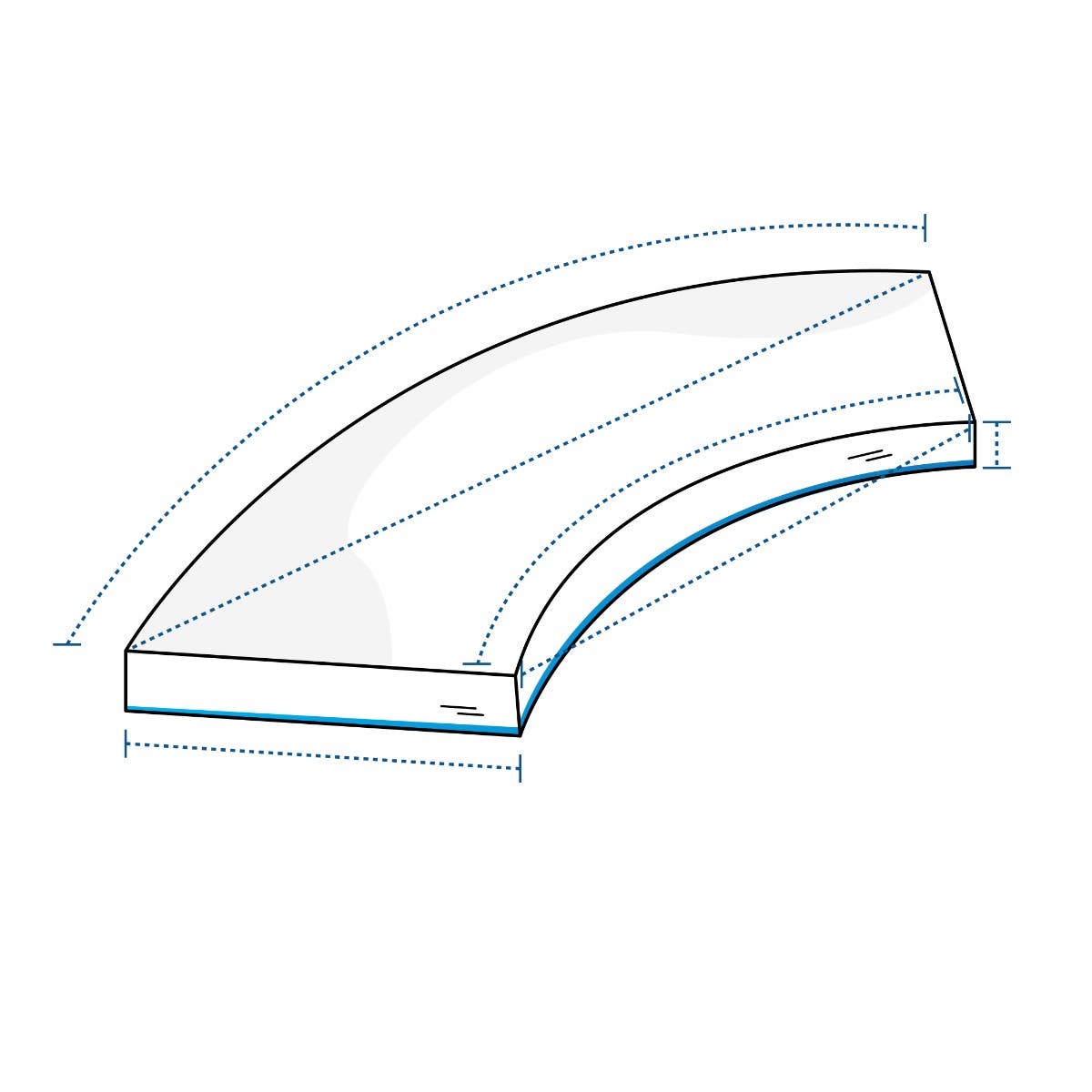 Curved Boat Cushion image 1
