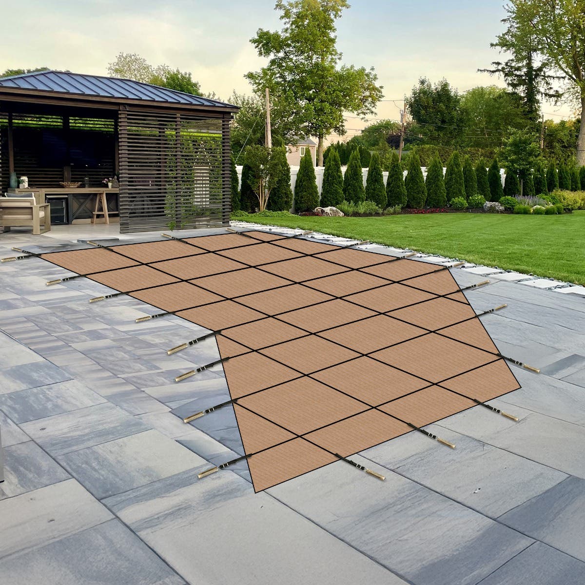 Lazy L-Shaped Pool Covers - Left image 2