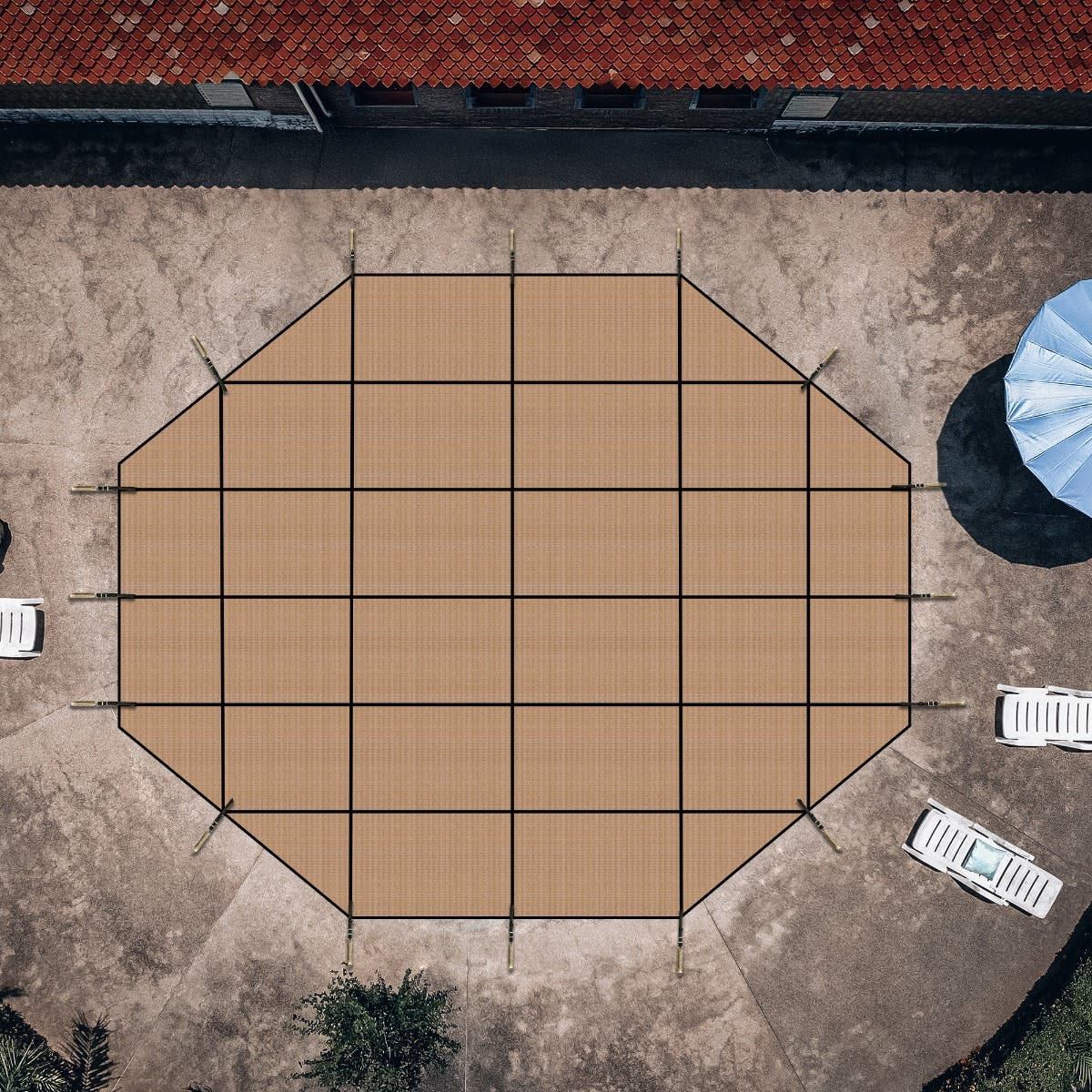 Octagon Pool Covers - No Steps image 3