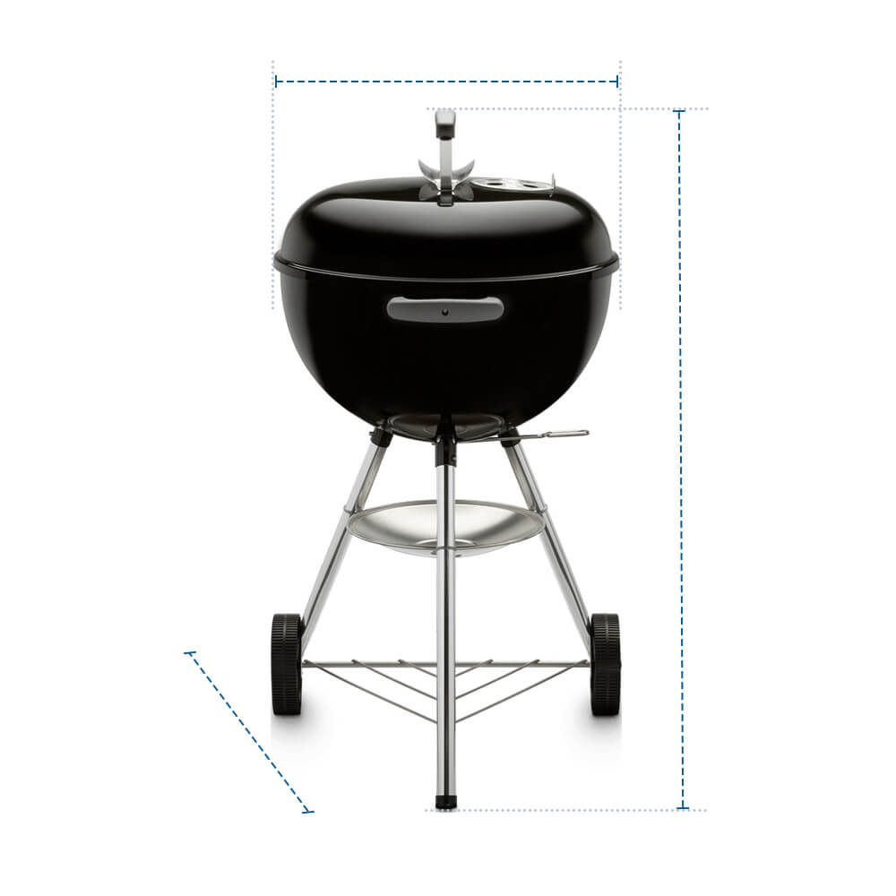 Grill Cover for Weber Original Kettle Charcoal Grill 18" image 1