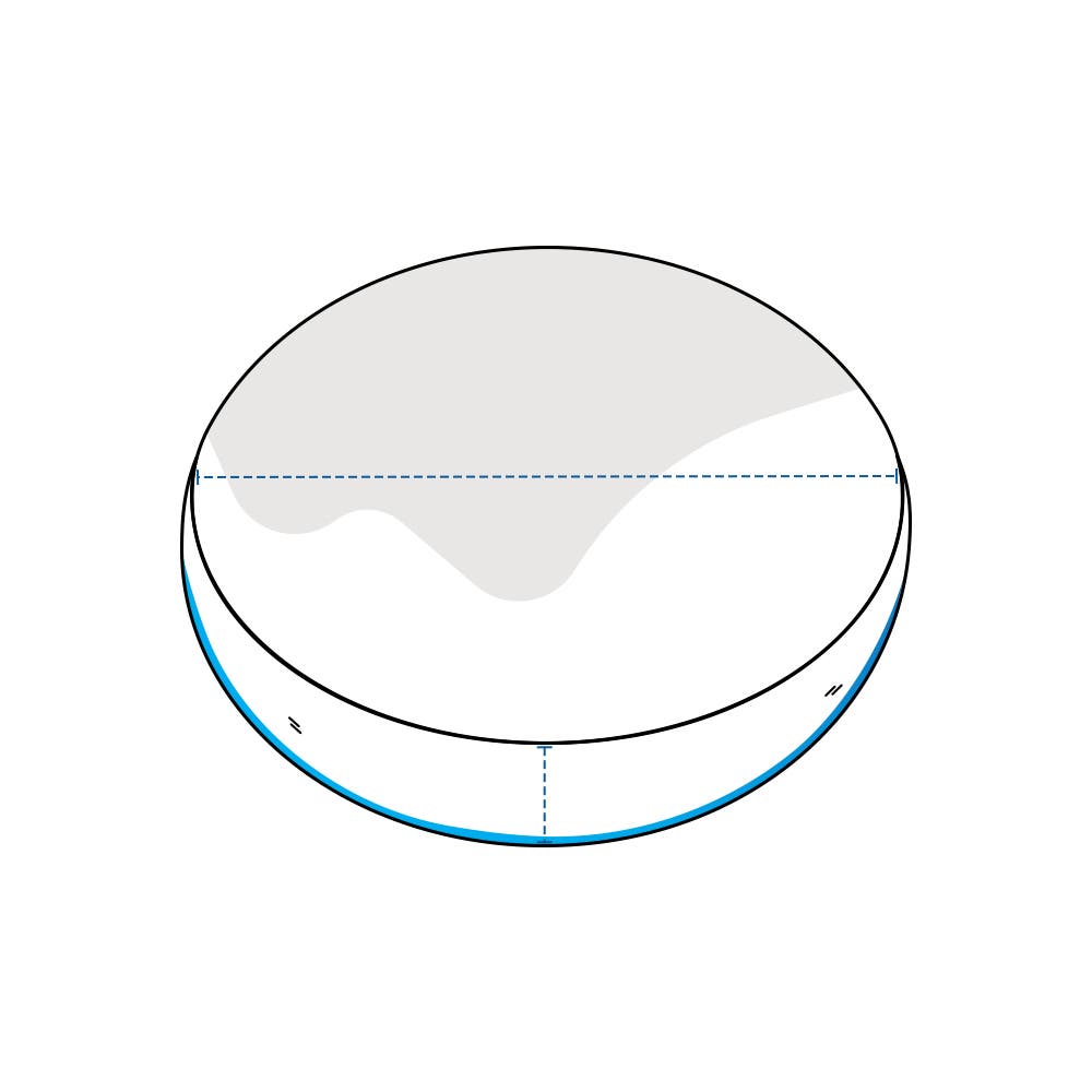 Ottoman Cushion Cover - Round image 1
