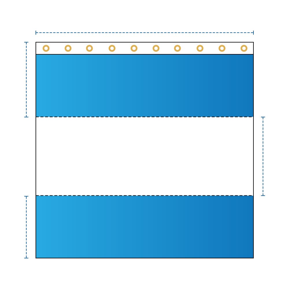 Curtain With Clear Vinyl Panel image 1