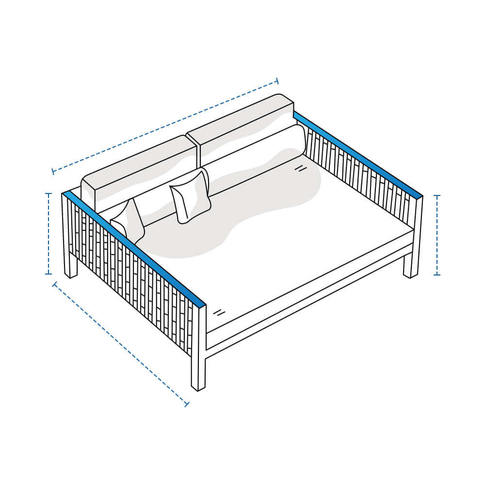 Wooden Outdoor Daybed Custom Covers image 1
