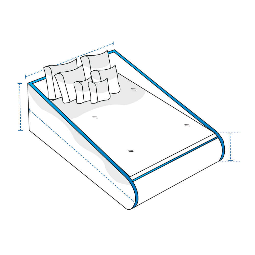 Rectangular Outdoor Lounger Daybed Custom Covers image 1