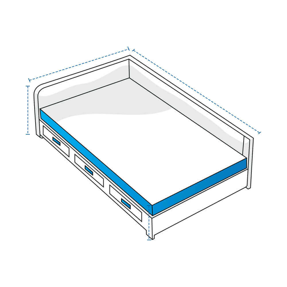 Rectangular Daybed with Storage Drawers Covers image 1