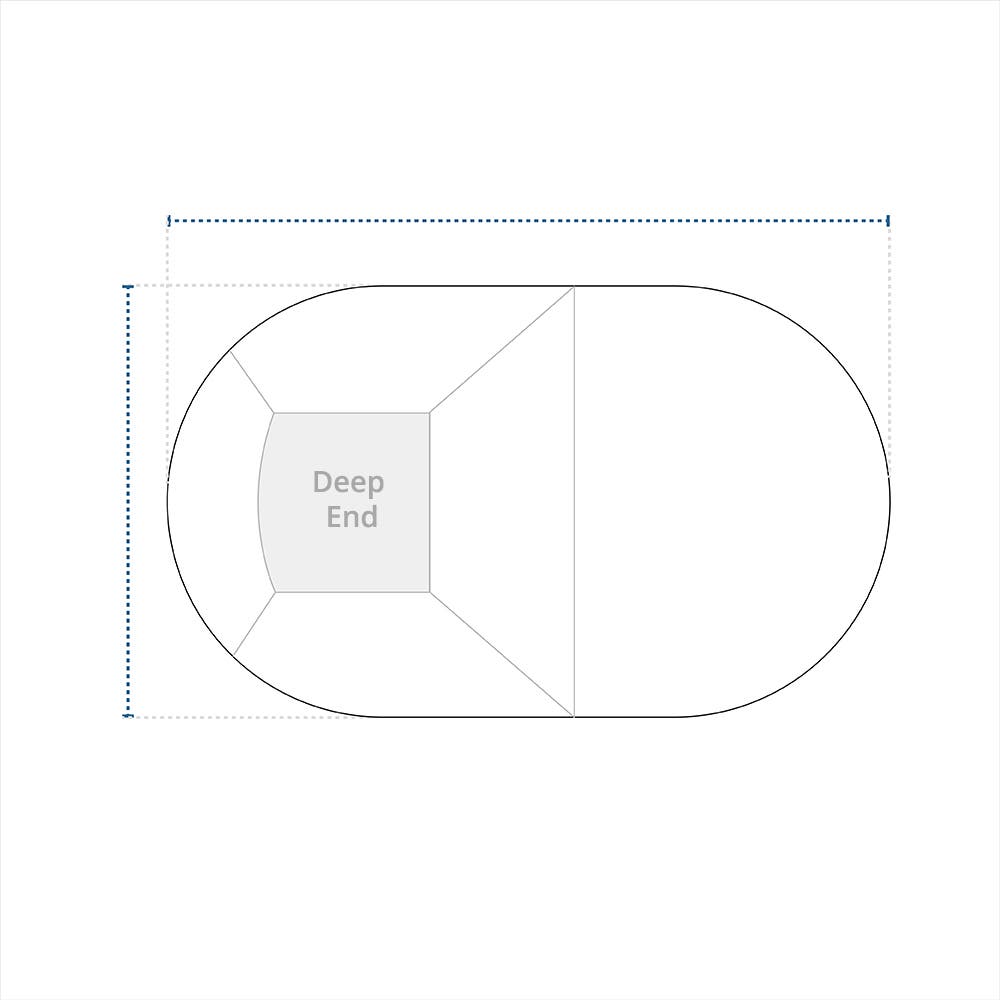 Leaf Net Pool Cover - Oval image 1
