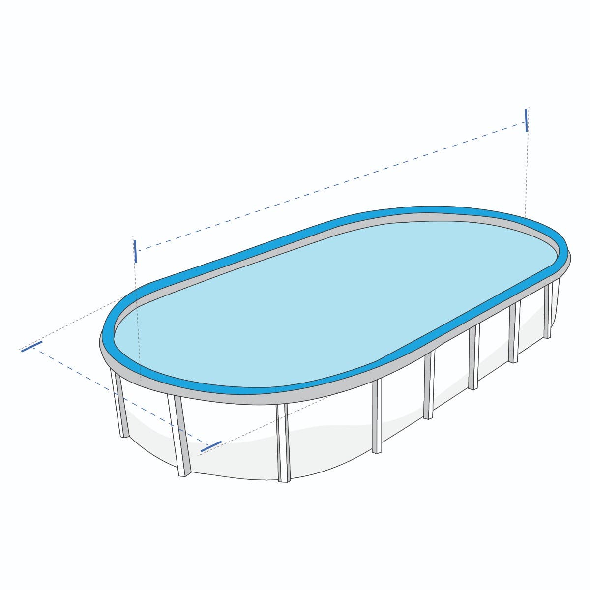 Oval Pool Covers - Above Ground image 1