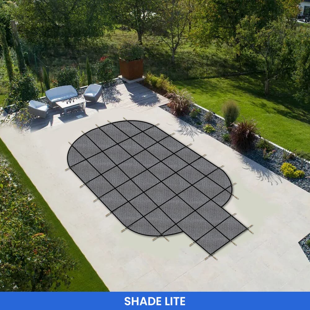 Oval Pool Cover - Center Steps image 2