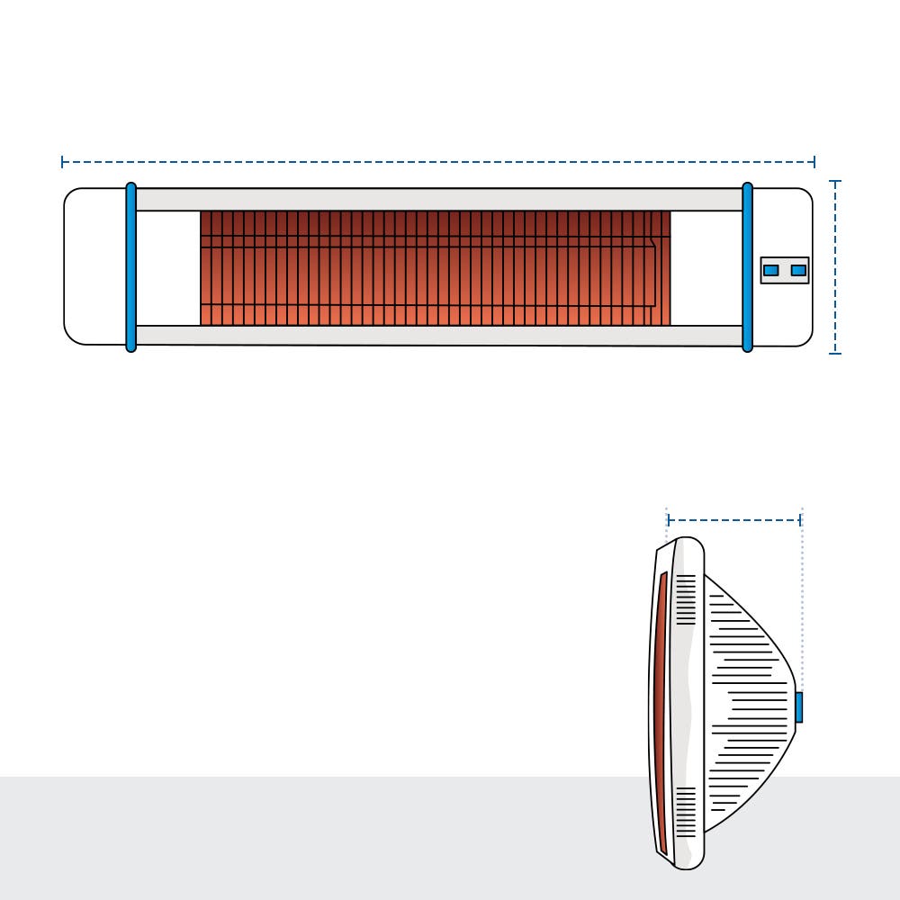 Electric Infrared Wall-Mounted Heater Custom Covers image 1