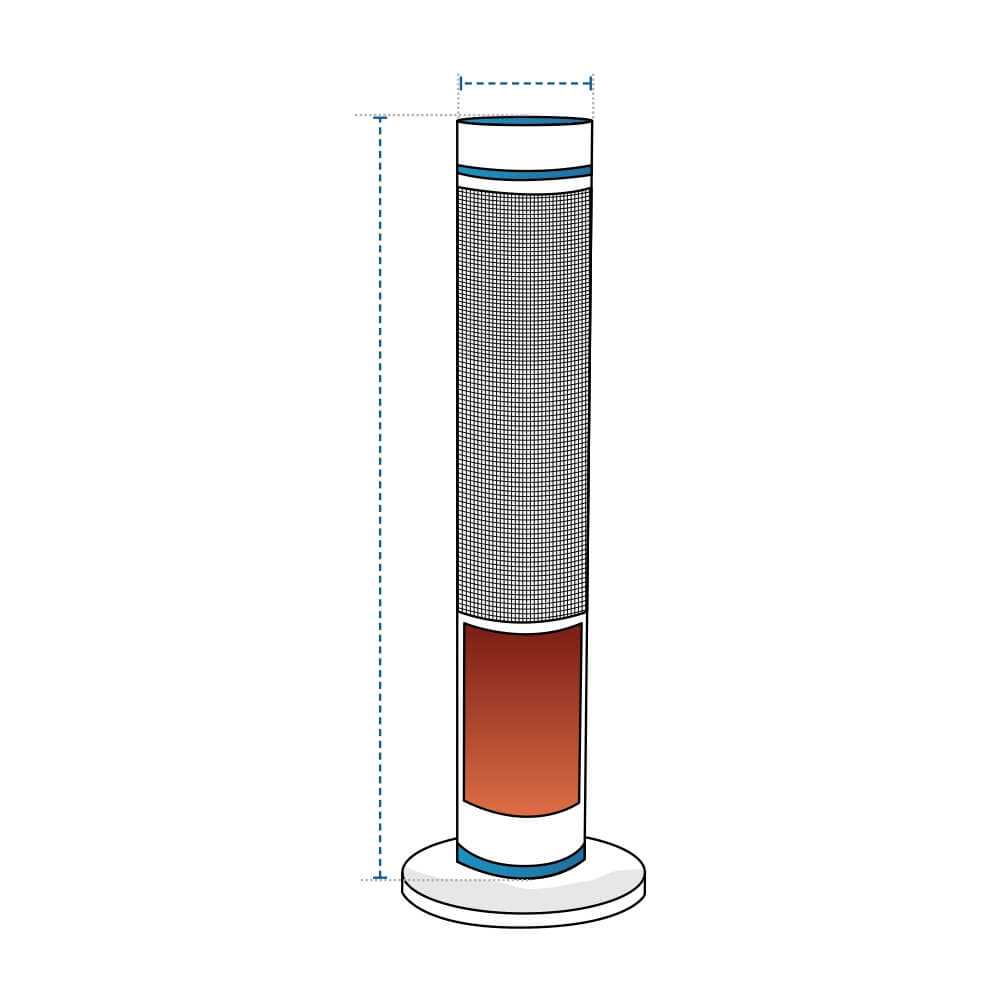 Outdoor Column Patio Heater Custom Covers image 1