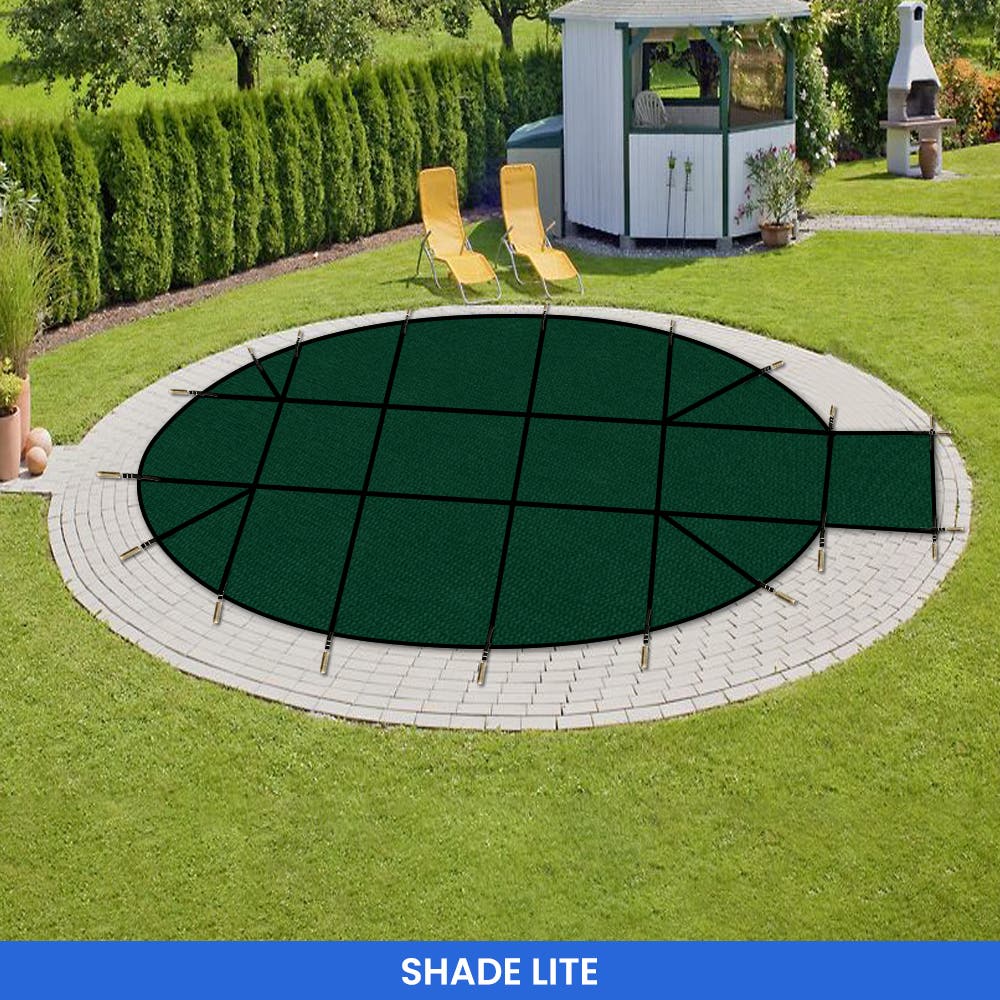 Round Pool Cover - Center Steps image 2