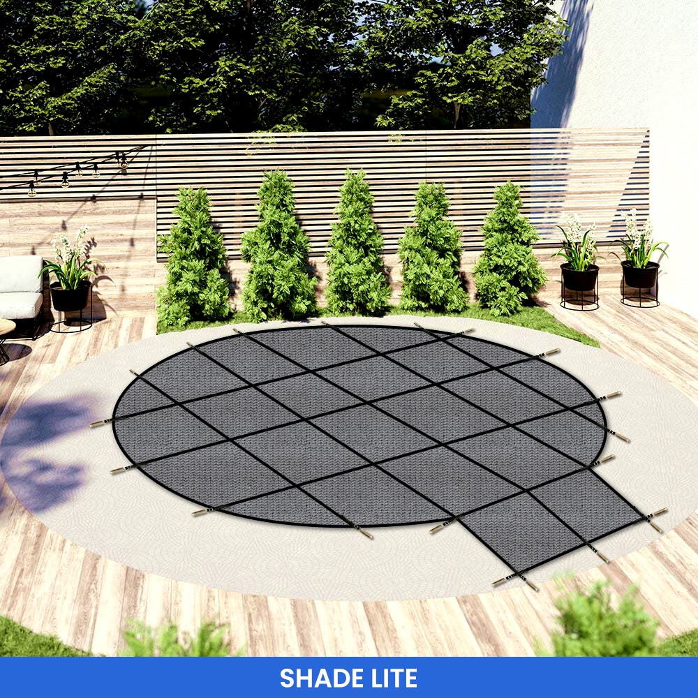 Round Pool Cover - Center Steps image 5