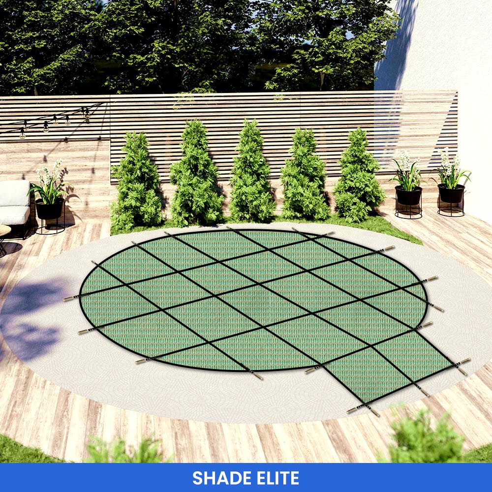 Round Pool Cover - Center Steps image 7