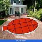 Round Pool Cover - Center Steps image 9