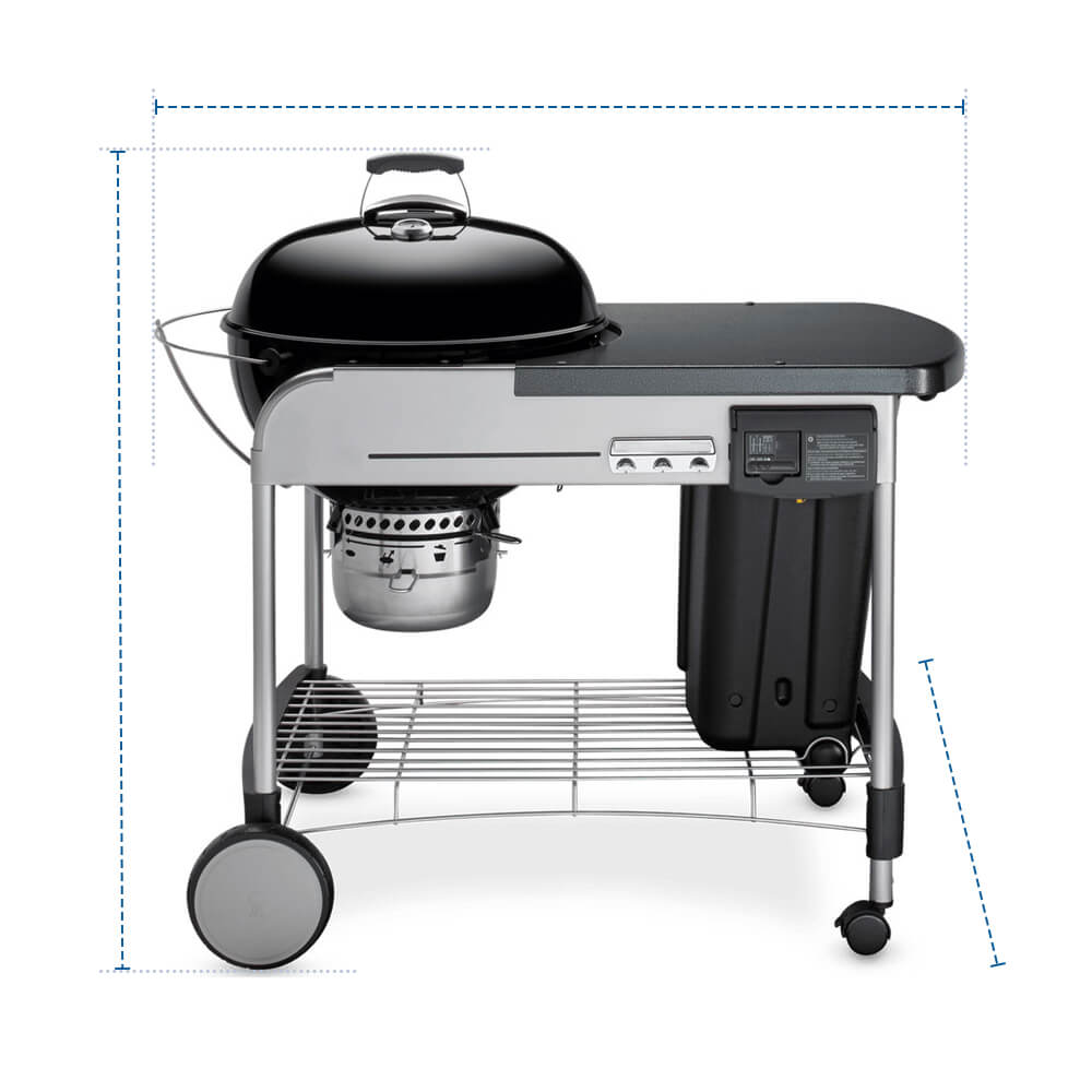 Grill Cover for Weber Performer Deluxe Charcoal Grill 22" image 1