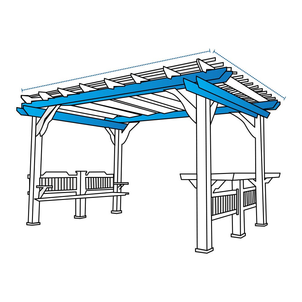 Waterproof Custom Pergola Shade Canopy image 1