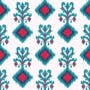 Ikat Throw Pillow fabric and color 5