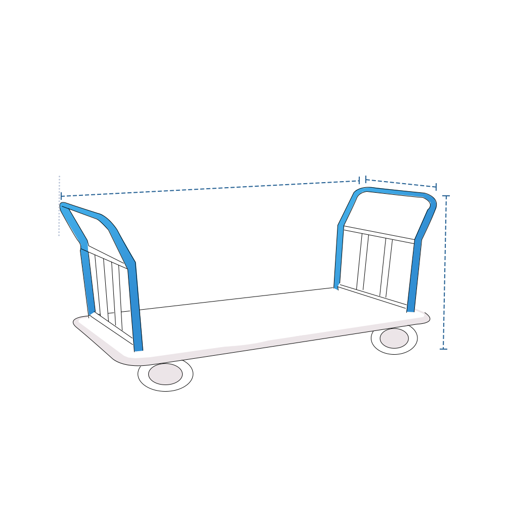 Platform Luggage Cart Cover image 1