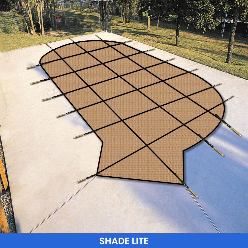 Oval Pool Cover - Left/Right Steps image 2