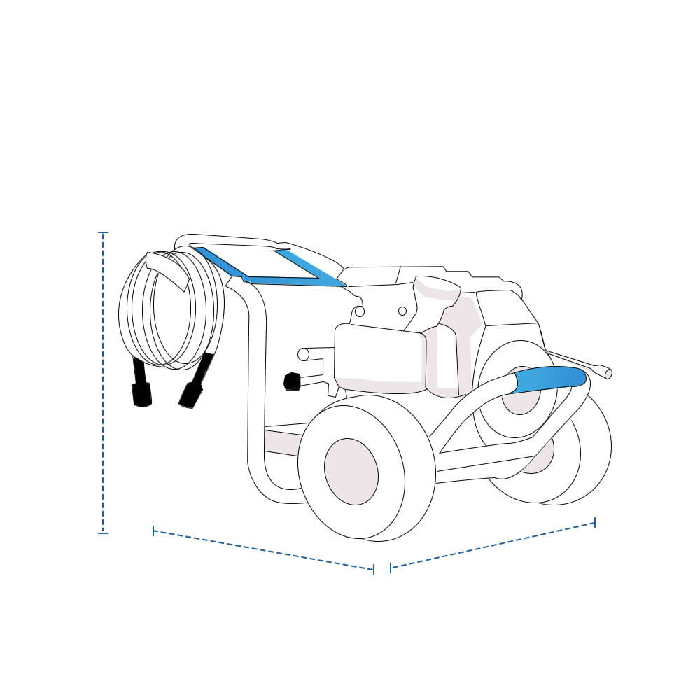 Pressure Washer with Hose Reel Covers image 1