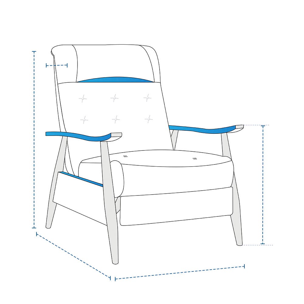 Modern Armchair Recliner Custom Covers image 1