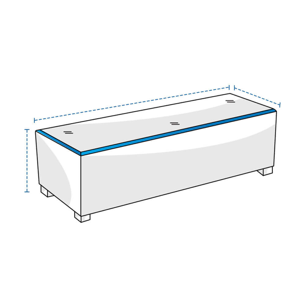 Custom Rectangle Ottoman Covers image 1